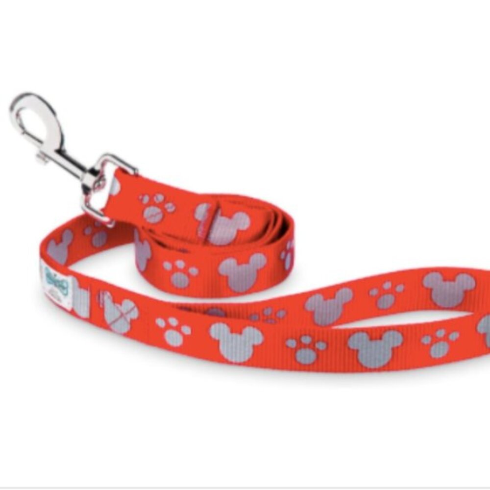 Disney Tails‎ Mickey Mouse Reflective Dog Lead -Red